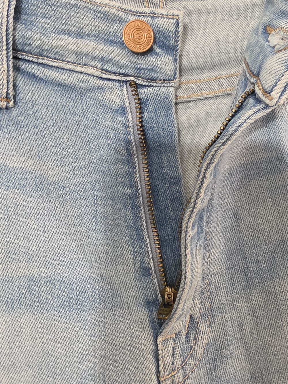 MOTHER The Weekender Fray California Cruiser High Rise Raw Hem Flare Womens 28 - Picture 7 of 15